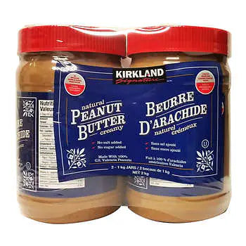 Kirkland Signature Natural Peanut Butter 2x1kg