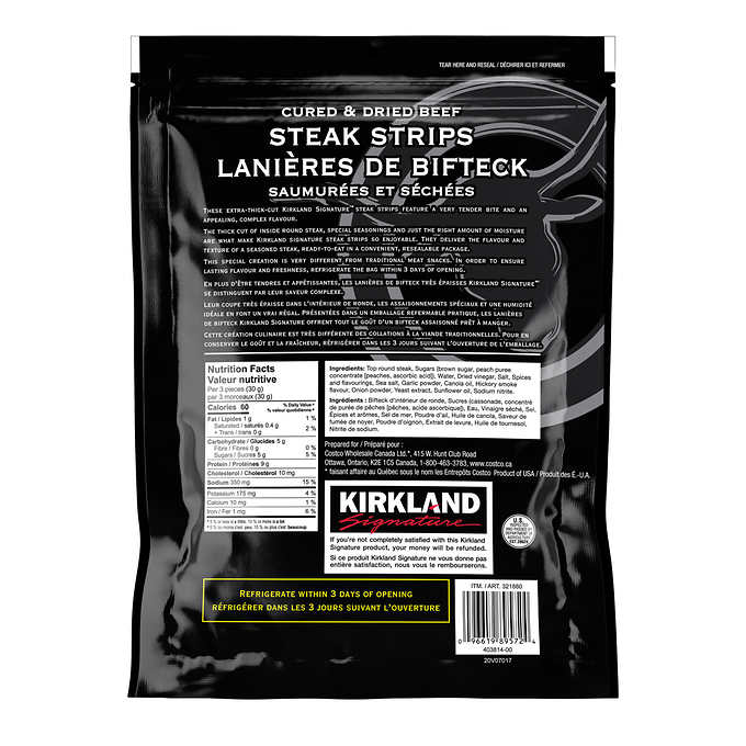 Kirkland Signature Steak Strips 340g