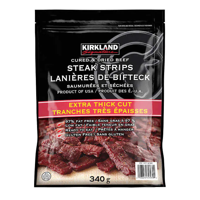 Kirkland Signature Steak Strips 340g