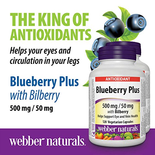 Webber Blueberry Plus With Billberry 500mg 120 caps藍莓濃縮精華膠囊(120粒)