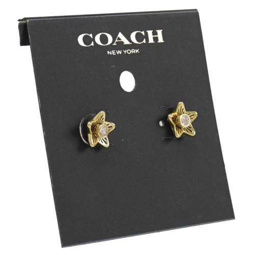 Coach Wildflower Stud Earrings（Gold ）