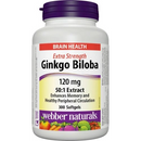 Webber Naturals Ginkgo Biloba 120mg 300 softgels 銀杏葉濃縮精華軟膠囊300粒