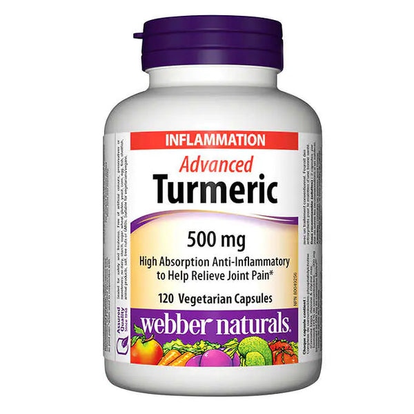 Webber Naturals Advanced Turmeric 120 capsules