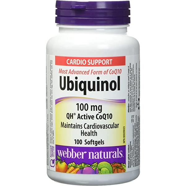 Webber Naturals Ubiquinol 100mg 100 softgels