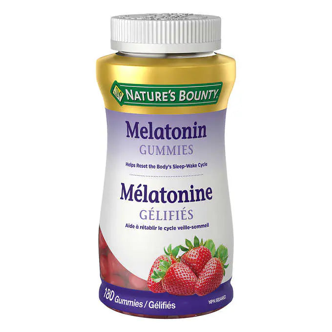 Nature's Bounty Melatonin Gummies - 180 Gummies自然之寶甜睡褪黑素軟糖 - 180粒軟糖