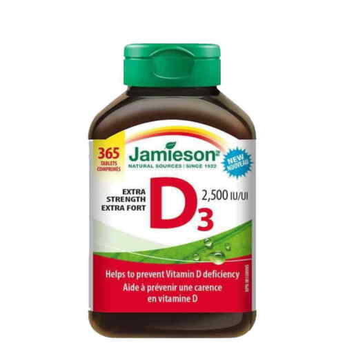 Jamieson Vitamin D3 2500IU 365 tablets