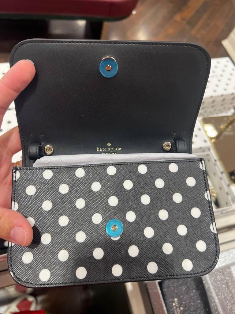 KATE SPADE BOXED CHEERS CHARMING DOT CHAIN CROSSBODY限量禮盒裝波點鏈條斜咩小包