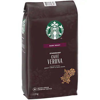 Starbucks Verona whole bean dark roast coffee 深度烘焙咖啡豆勁量裝 1.13kg