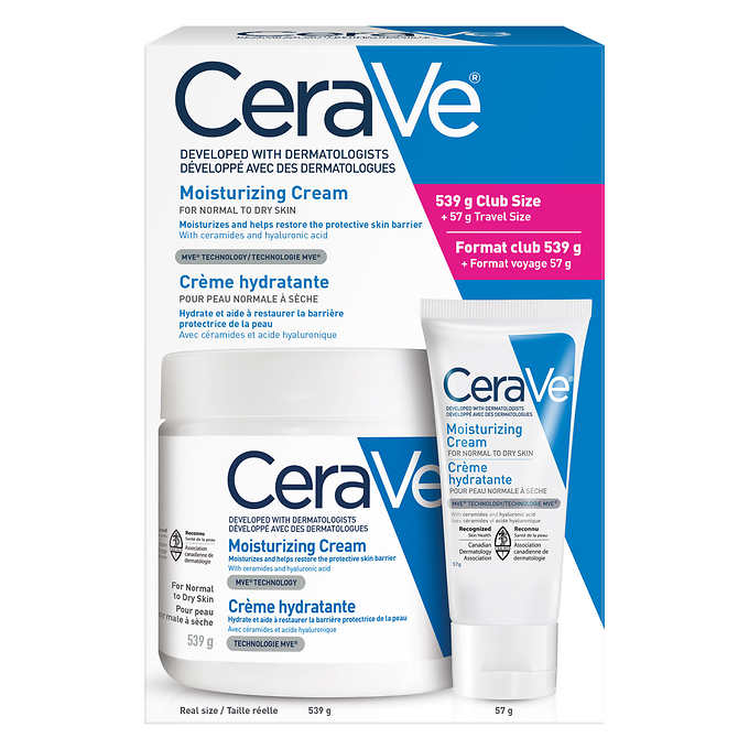 CeraVe Moisturizing Cream 超強保濕修復潤膚霜(大罐裝) 539g + 57g