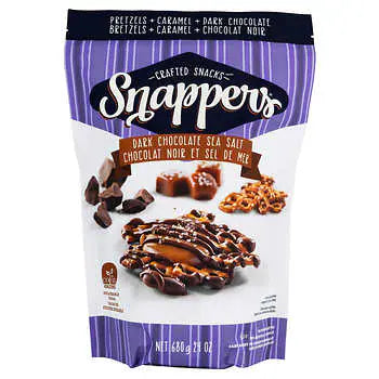 Snappers Dark Chocolate Caramel Pretzels 黑朱古力焦糖海鹽脆餅680g