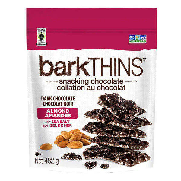 barkTHINS Dark Chocolate Almond with Sea Salt 海鹽杏仁黑朱古力脆片482g