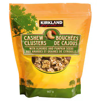 Kirkland Signature Cashew Clusters with Almong and Pumpkin Seeds 907g