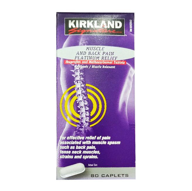 Kirkland Signature Muscle & Back Platinum 80 Caplets