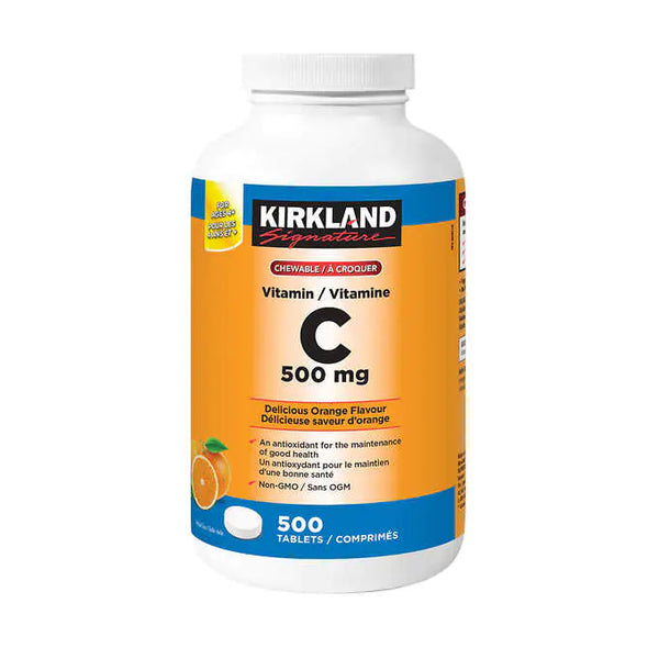 Kirkland Signature Chewable Vitamin C 500mg 500 tablets