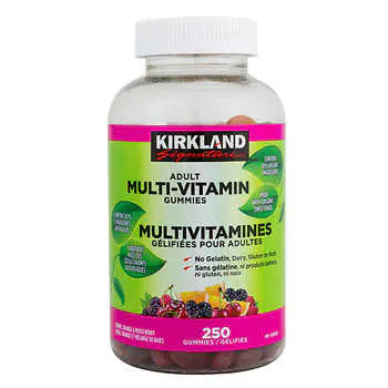 Kirkland Signature Adult Multi-Vitamin Gummies (80% ORGANIC INGREDIENT)成人綜合維他命軟糖 250g