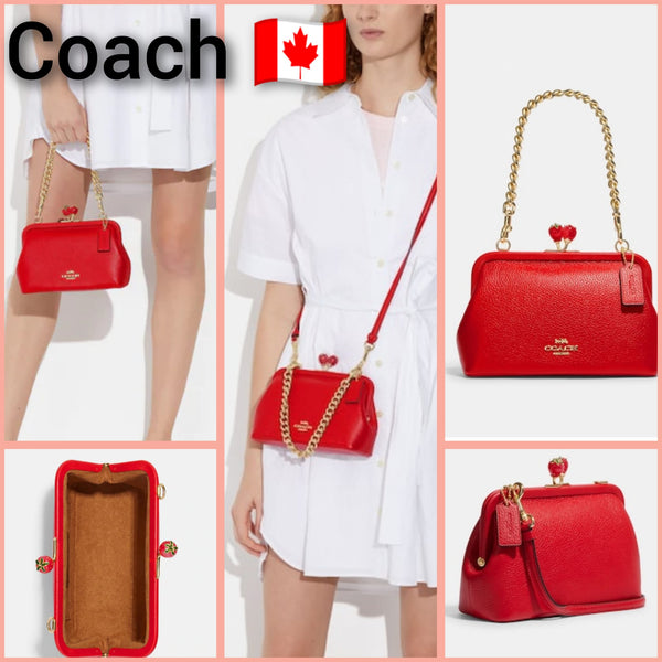 Coach Nora Kisslock Crossbody With Strawberry