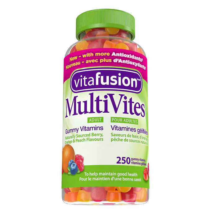 Vitafusion Adult Multivitamin 250 gummies 成人綜合維他命维生素果汁軟糖 (250粒超值大樽裝)