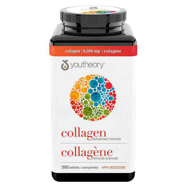 Youtheory Collagen Advanced Formula 390 tablets升級配方氨基酸膠原蛋白390粒