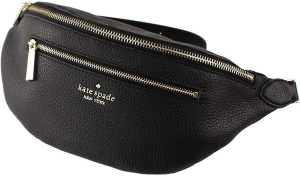 Kate Spade Leila Pebble Leather Belt Bag (Black)