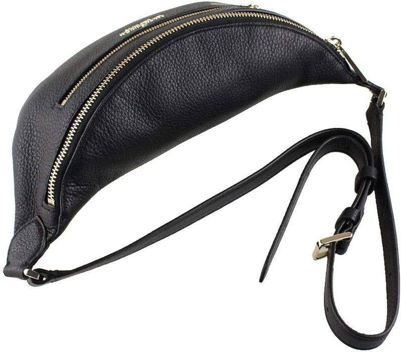 Kate Spade Leila Pebble Leather Belt Bag (Black)