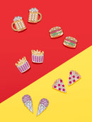 Charmed Aroma Fry-Yay Fries Bath Bomb - Junk Food Earring Collection