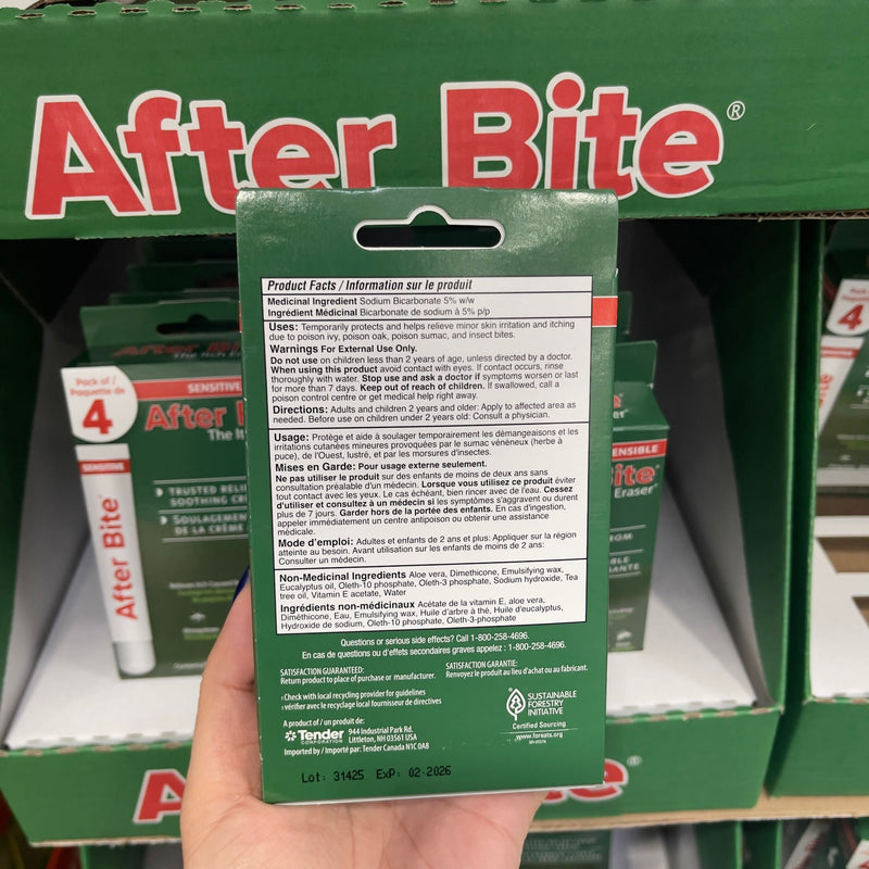 After Bite sensitive insect bite treatment kit -After Bite蚊叮蟲咬止痕膏(兩支 /4支 )   (拆盒寄)