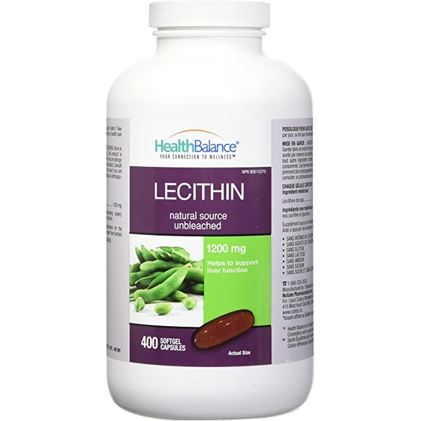 Health Balance Lecithin 1200mg 400 softgels