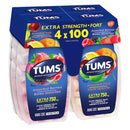Tums Extra Strength 4x100tablets特強抗胃酸水果味咀嚼鈣片4x100特惠裝