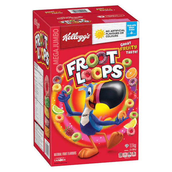 Kellogg's froot loops 家樂氏繽紛水果味穀物早餐 1.1kg