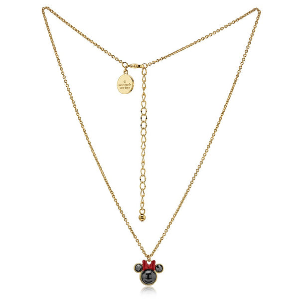 Kate Spade New York Gold Minnie Mouse Necklace Argento.com
