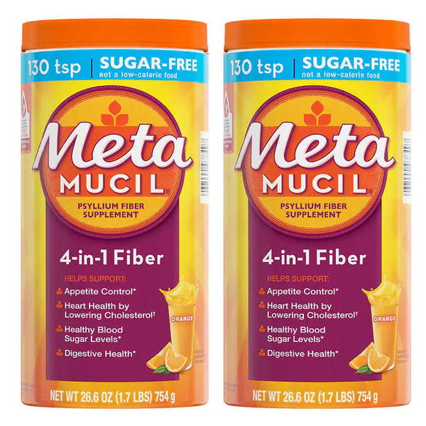 Metamucil 3 in 1 MultiHealth Fibre Suplement Power Sugar-Free Metamucil 100%天然洋車前子無糖膳食纖維粉 662g