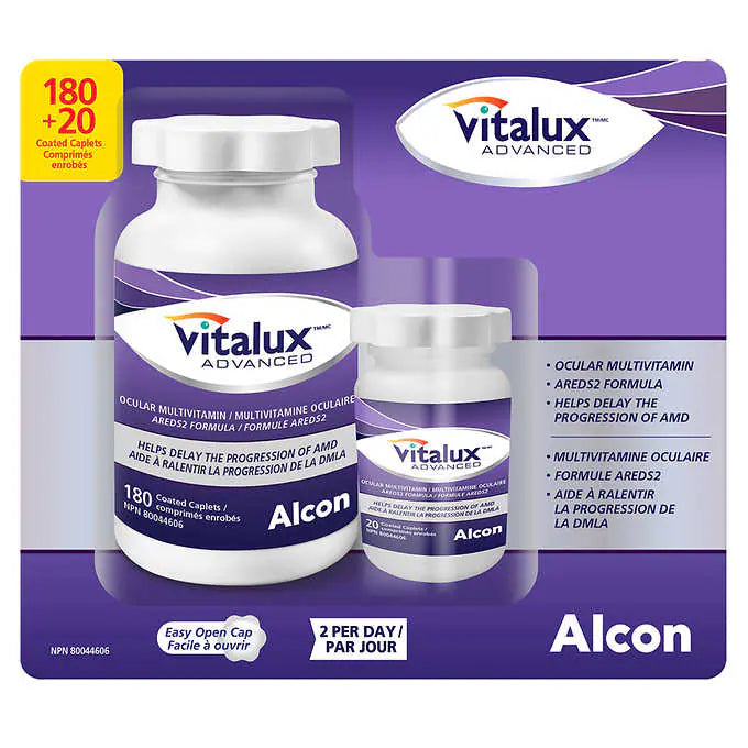 Vitalux Advanced Ocular Multivitamin 180+20 caplets護眼維生素180+20粒