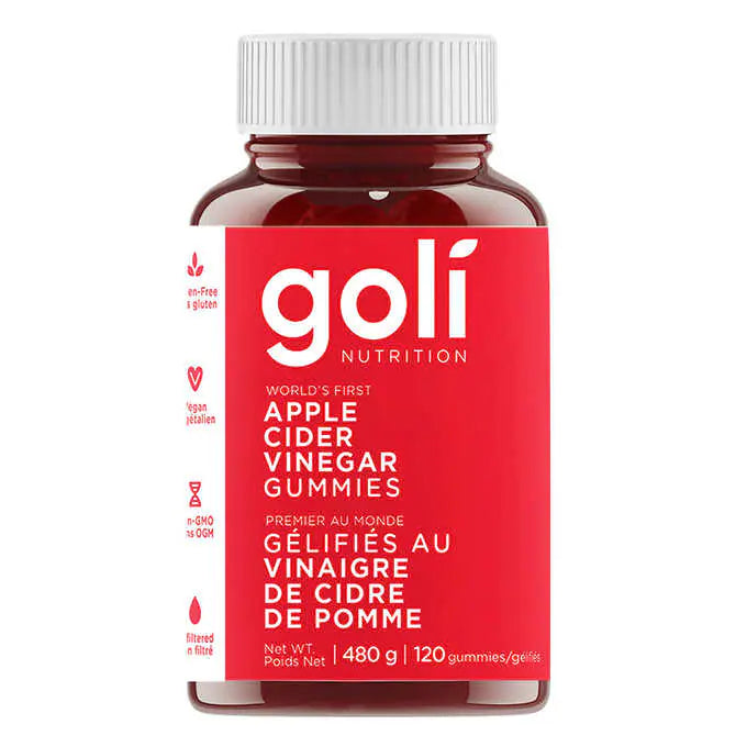 Goli Apple Cider Vinegar 120gummies 有機蘋果醋軟糖 480g (120粒)