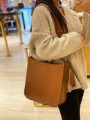 TORY BURCH THEA WEB LARGE SHOULDER BAG