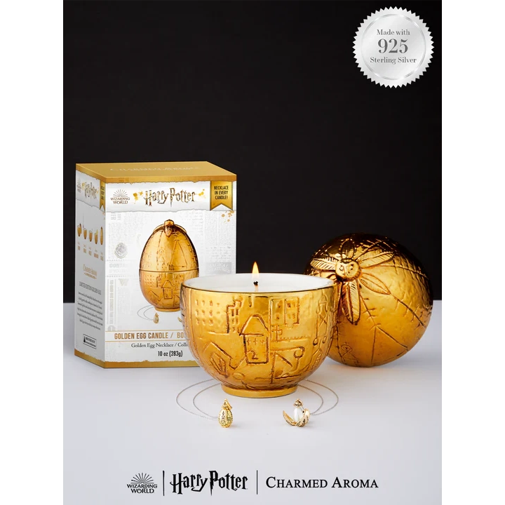 Charmed Aroma Harry Potter Golden Egg Candle哈利波特金蛋蠟燭 - 925 純銀金蛋頸鍊系列