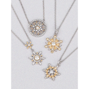 Charmed Aroma-Snowflake Luminary Candle - Two Tone Snowflake Necklace Collection