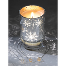 Charmed Aroma-Snowflake Luminary Candle - Two Tone Snowflake Necklace Collection