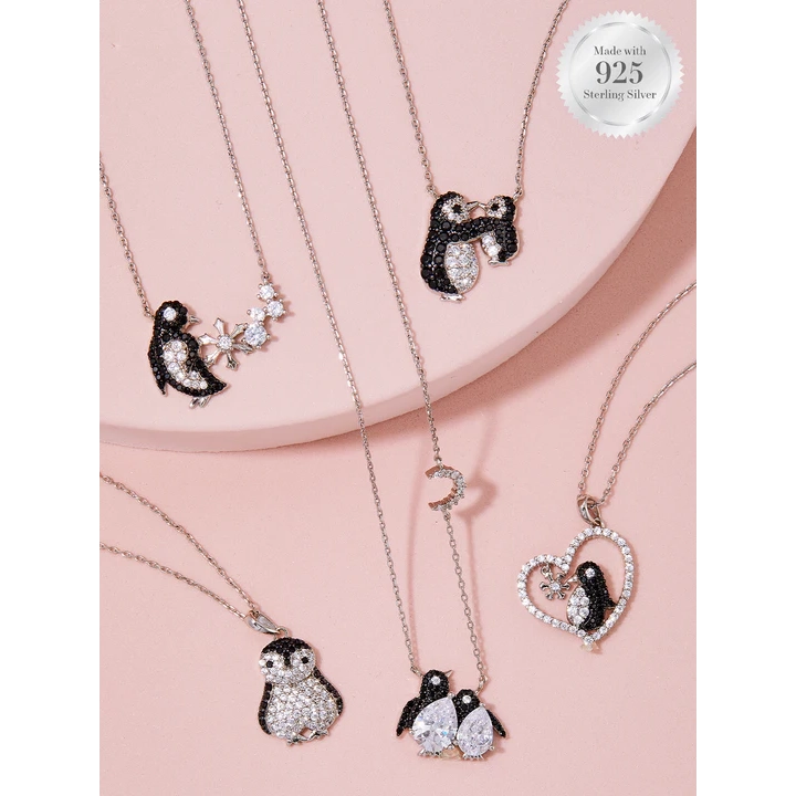 Charmed Aroma-Penguin Candle - 925 Sterling Silver Penguin Necklace Collection