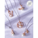 Charmed Aroma Snowman Mug Candle - 925 Sterling Silver Pearl Snowman Necklace Collection