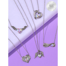 Charmed Aroma-Snow Angels Mug Candle - 925 Sterling Silver Angel Wing Necklace Collection