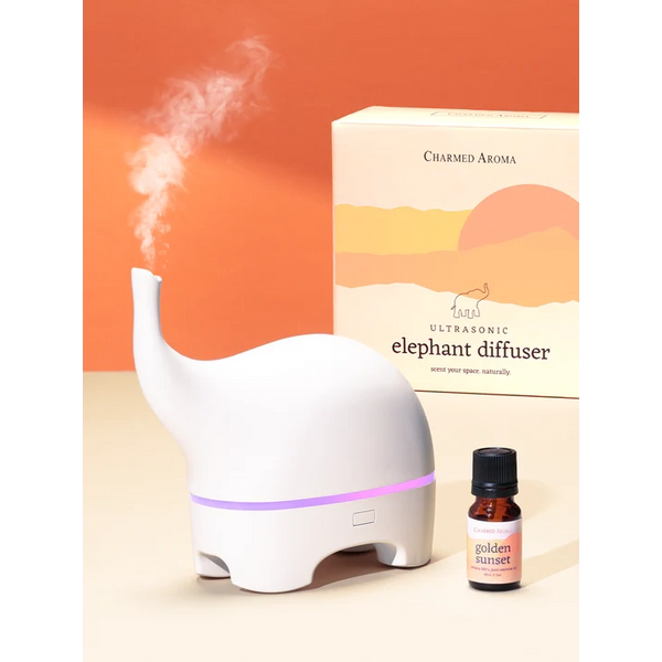 Charmed Aroma-Elephant Ultrasonic Diffuser with Diffuser Oil