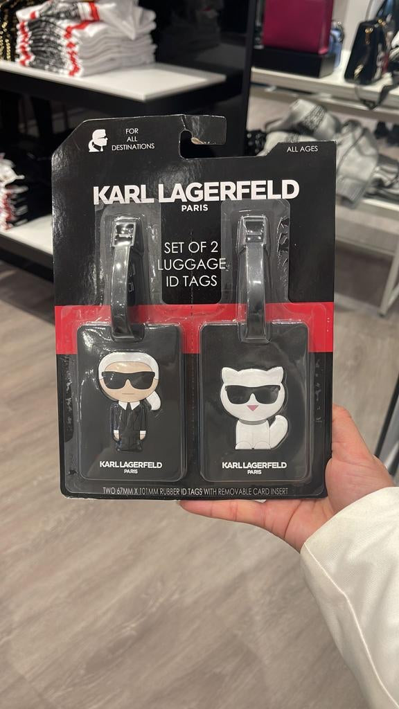 Karl Lagerfeld Set of 2 Luggage ID Tags