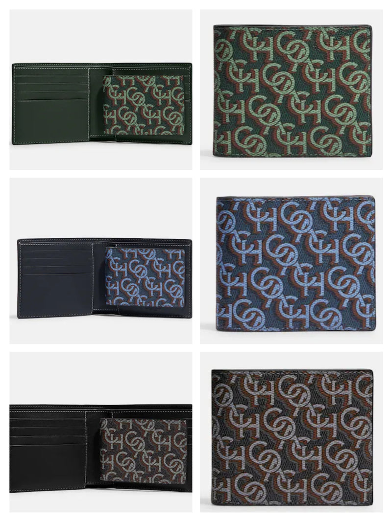 Coach 3 In 1 Wallet With Coach Monogram Print