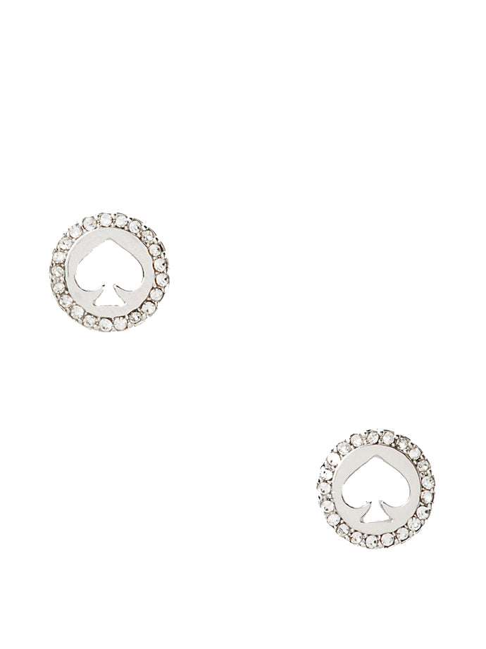 Kate Spade Spot The Spade Pave Halo Spade Studs