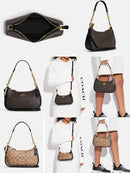 🇨🇦Coach Teri Shoulder Bag In Signature Canvas Style No. CA548