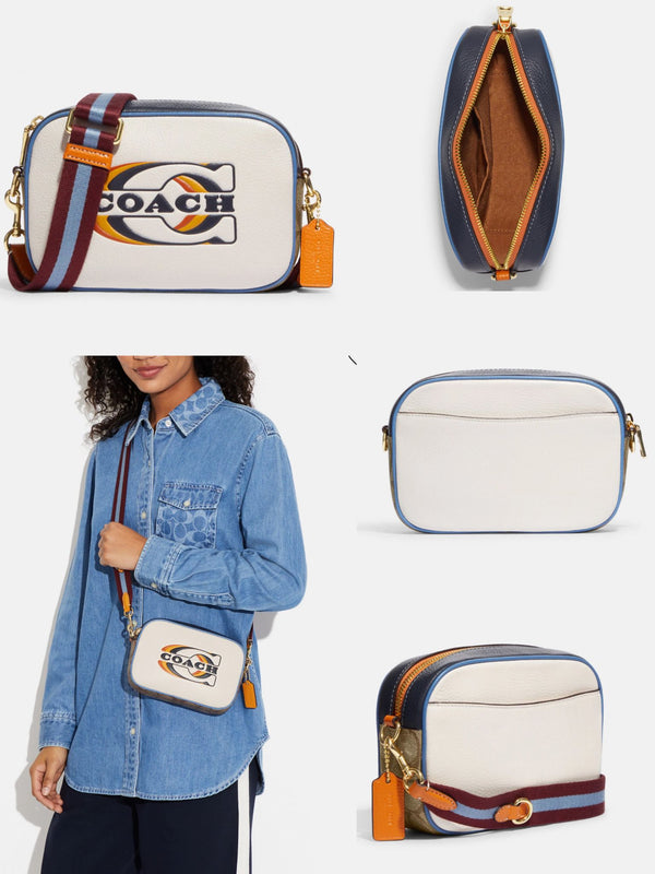 Coach Mini Jamie Camera Bag In Colorblock Signature Canvas With Coach Stamp