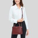 Kate Spade Staci Small Satchel Crossbody (Cherrywood)