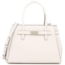 Kate Spade Lucia Medium Crossbody Leather Satchel in Parchment (White)