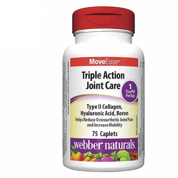 Webber Naturals Triple Action Joint Care膠原蛋白+透明質酸75粒裝