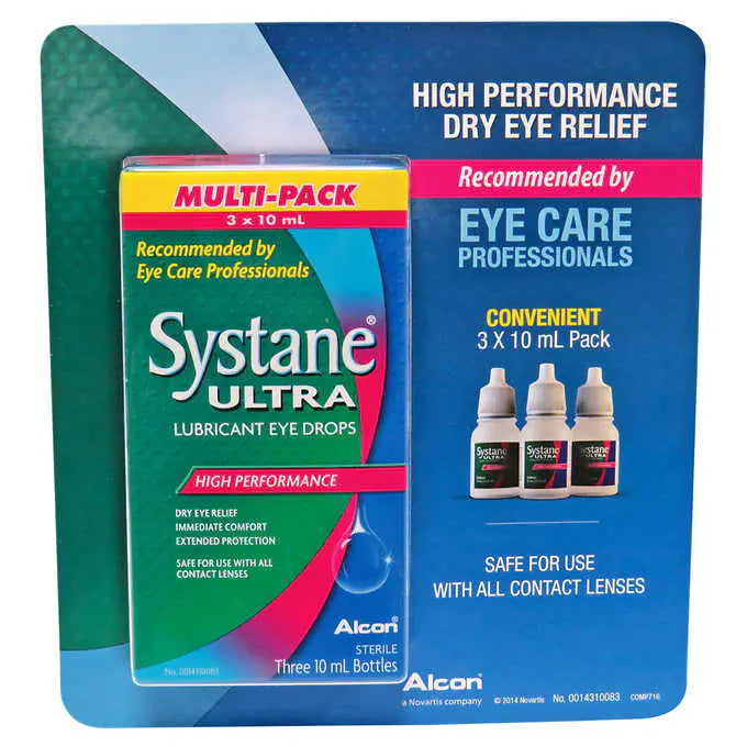 Systane ULTRA Lubricant Eye Drops 超潤滑滴眼液 3x10mL